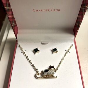 Christmas Earring Necklace Set